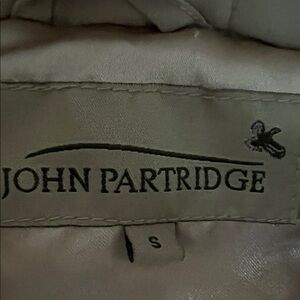 Vintage John Patridge Women's Beige Vest Pocket Quilt Zipper Sz 2